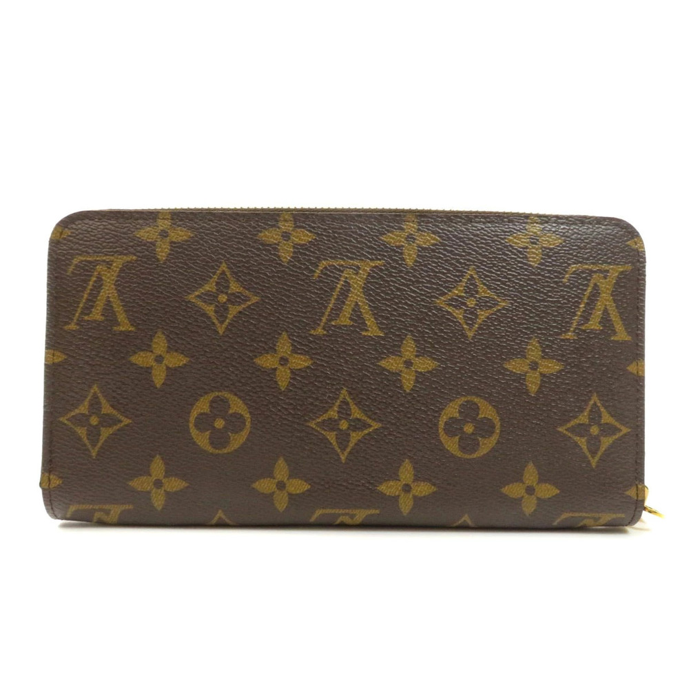Louis Vuitton Long Zippy Wallet Wallet Monogram Canvas Illustr Brown